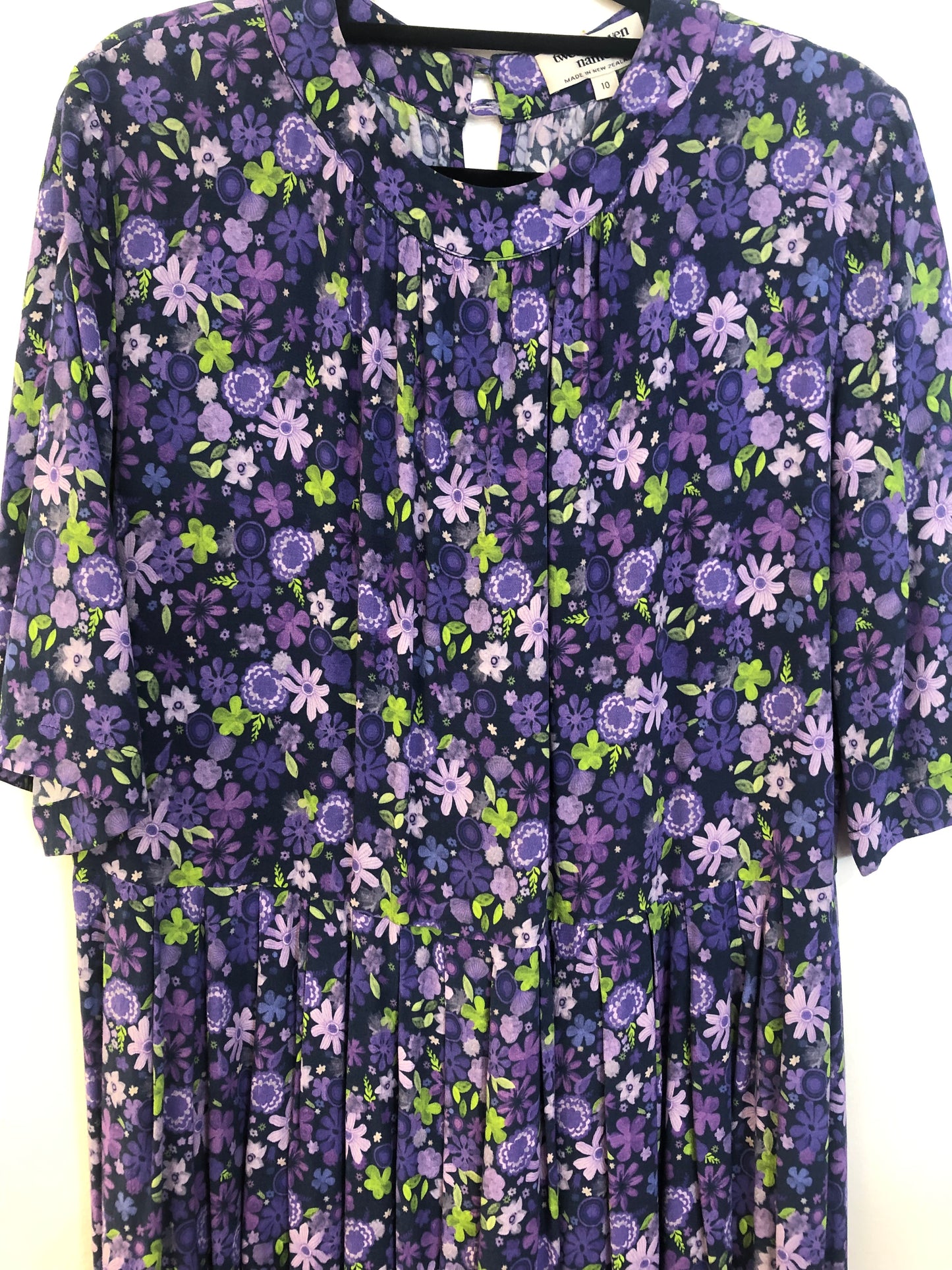 TWENTY SEVEN NAMES Purple Floral Dress -Size 10 $149 Now $99