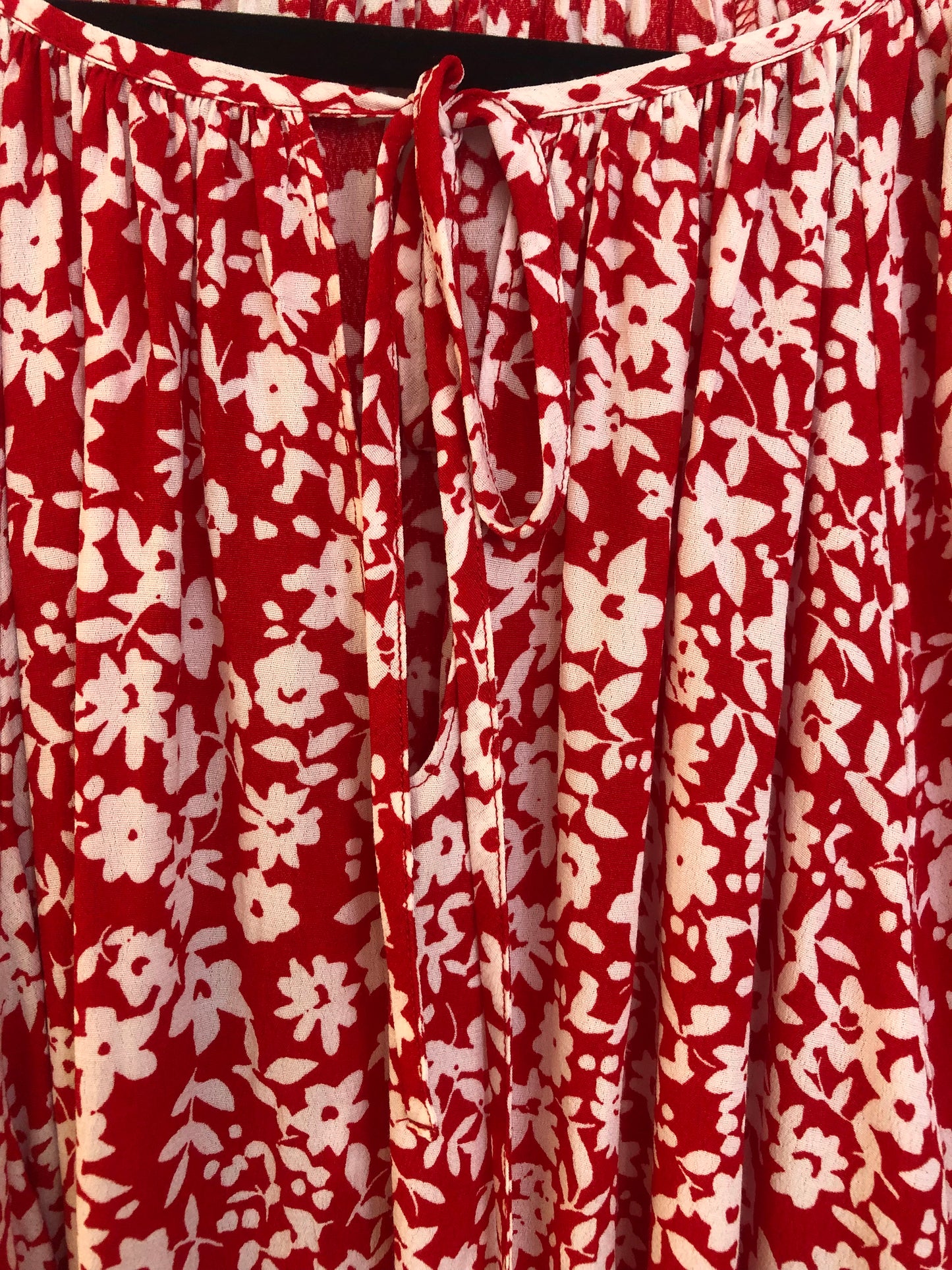 WHISTLE Red/Floral Blouse -Size 14 $25 Now $15