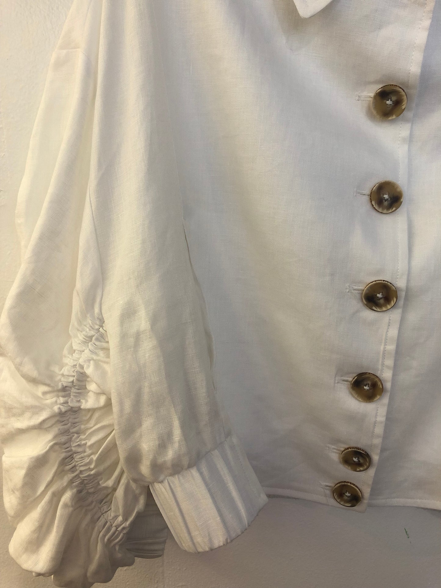 TRELISE COOPER WhiteLinen Dollar Baby Bomber Jacket -Size XS $110