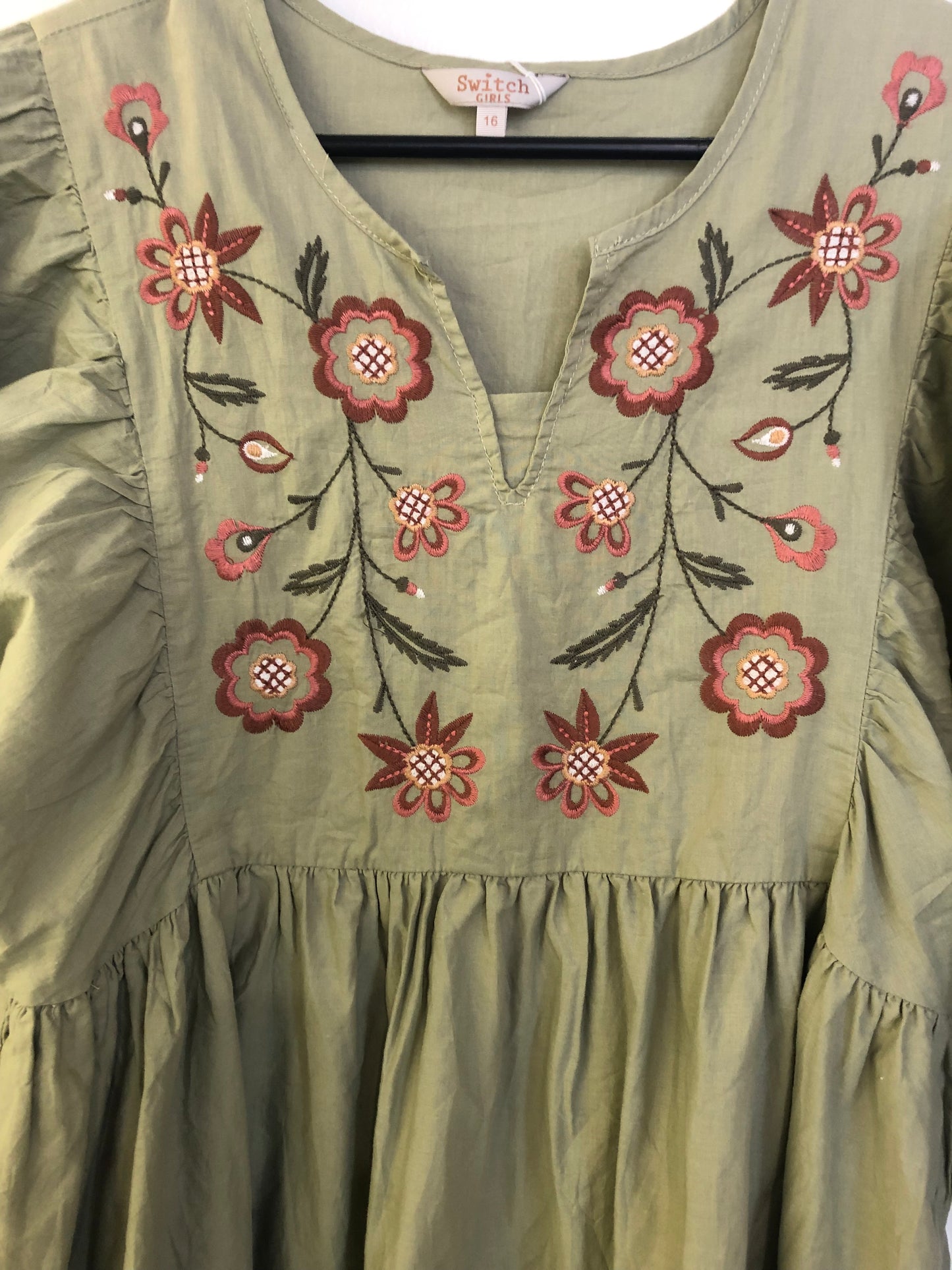 Girls SWITCH Khaki Dress - Size 16 $20