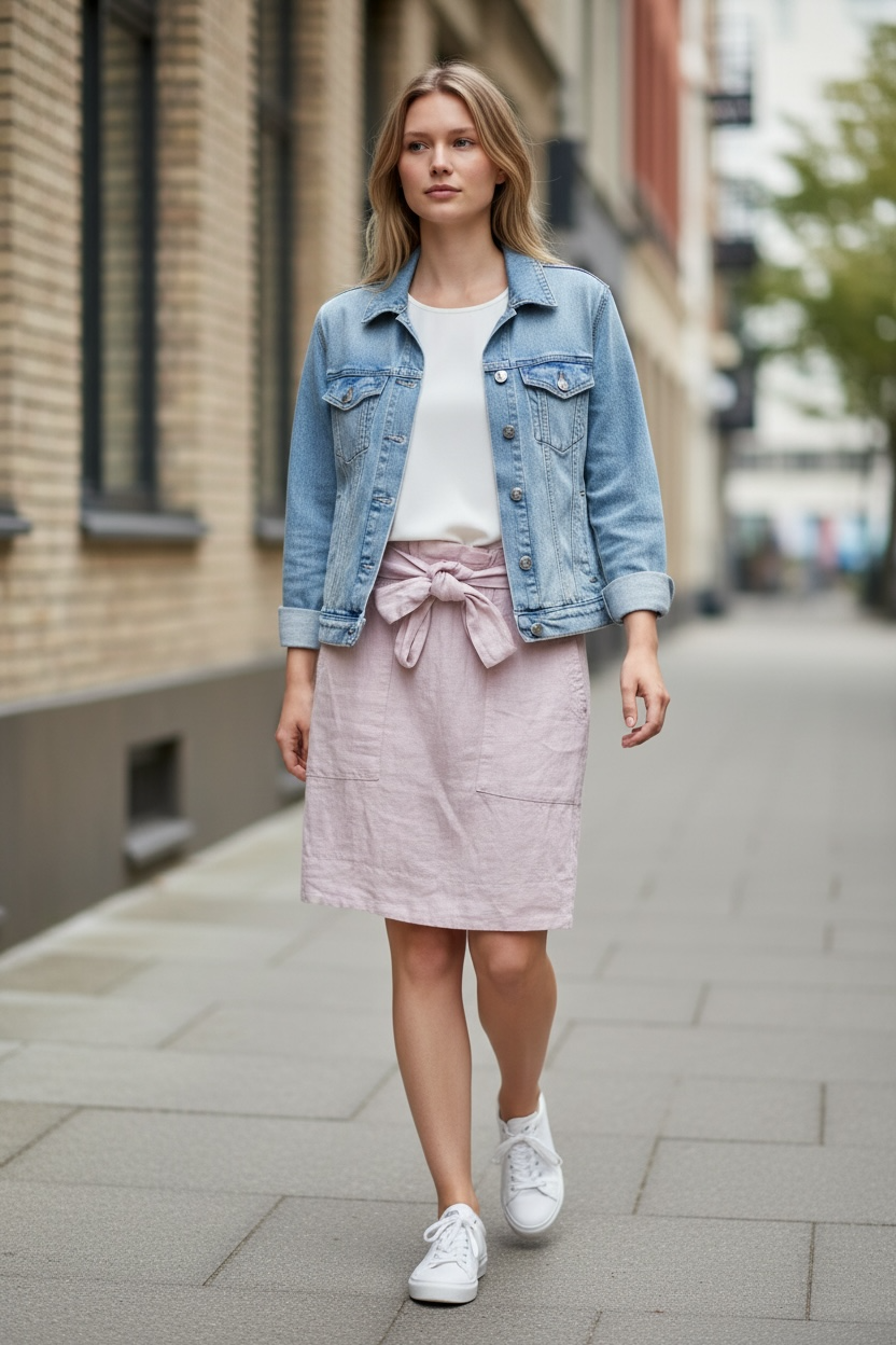 MAX Linen Skirt Size 8 $25
