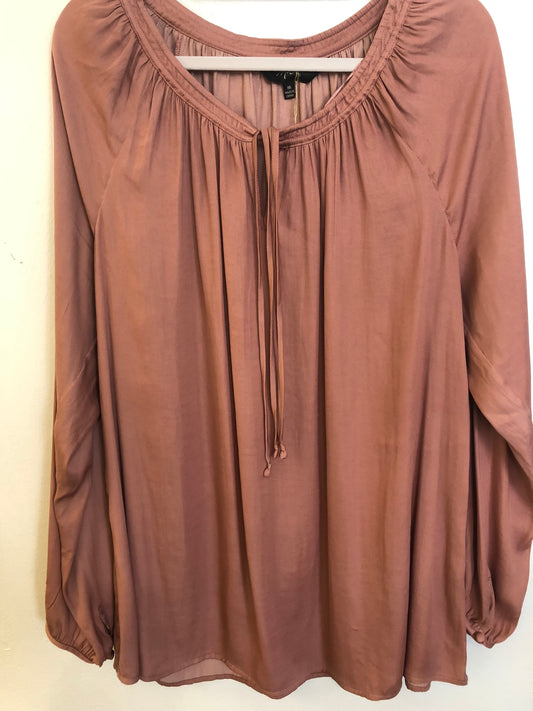 MAX Tan Blouse -Size 16 $39 Now $20
