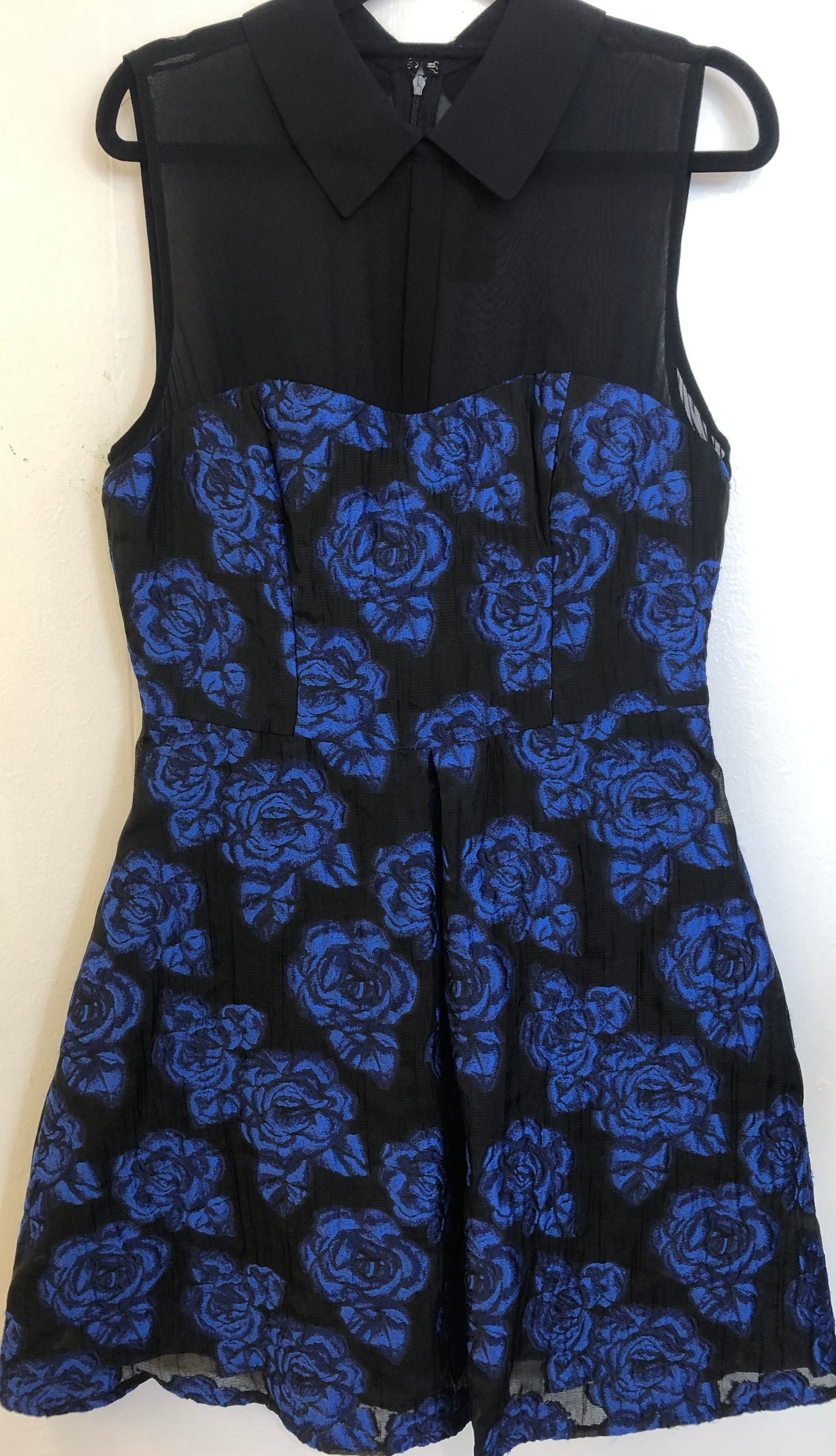 BETSEY JOHNSON Blue/Black Dress -Size 10 $35
