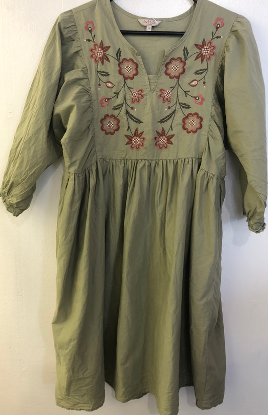 Girls SWITCH Khaki Dress - Size 16 $20