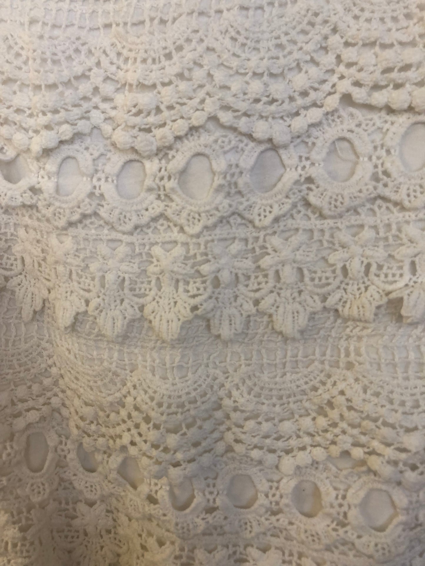 PAPER SCISSORS 100% Cotton White Lace Skirt -Size 14 $29