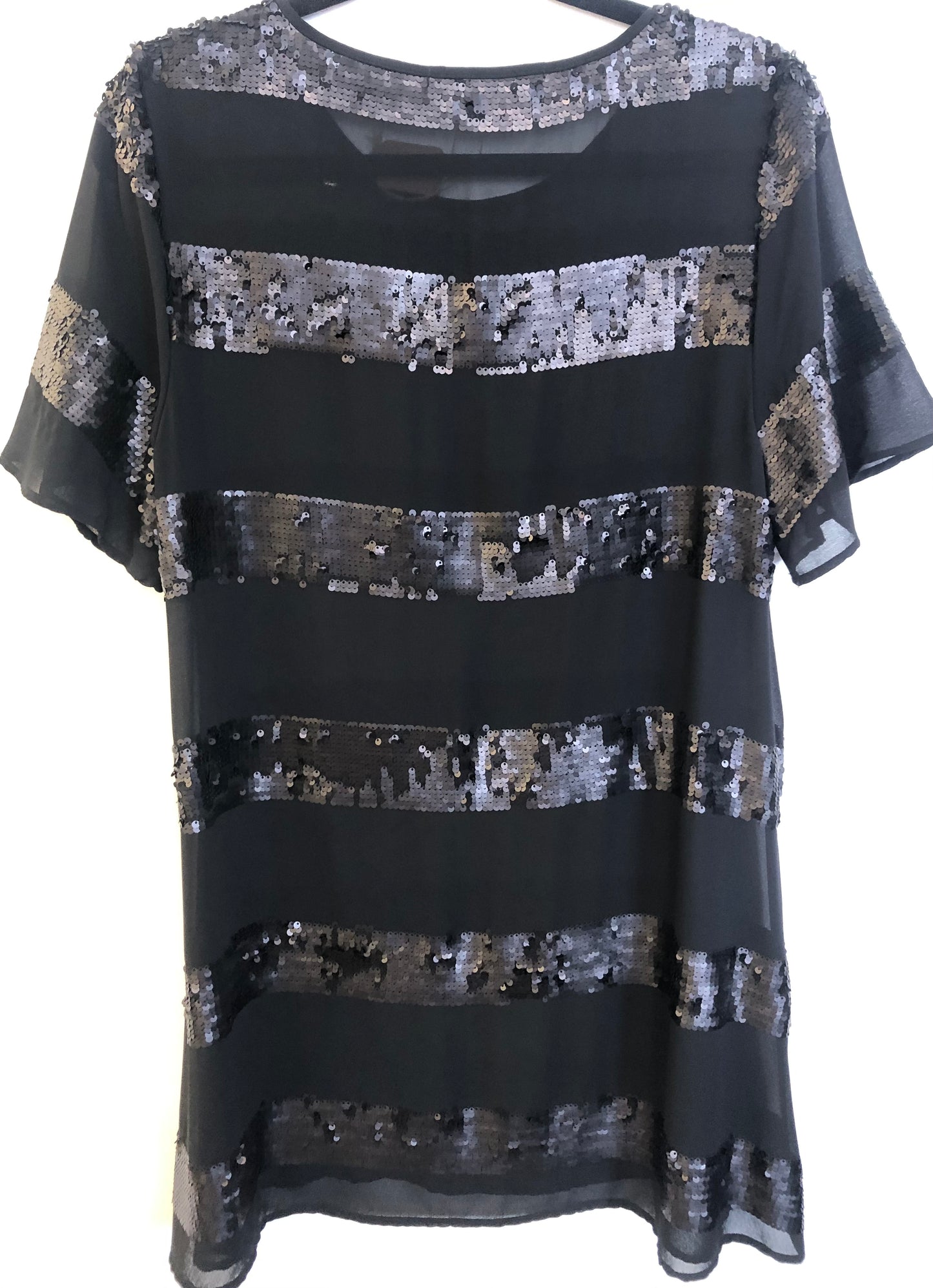 CURATE Trelise Cooper Black/Sparkly Mini Dress -Size S $79