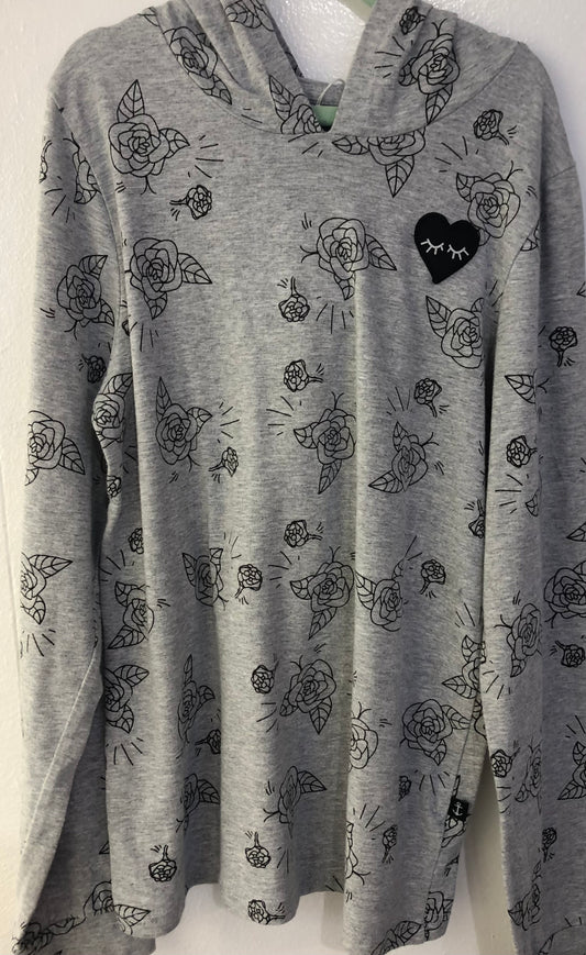Girls HELLO STRANGER Grey Hoodie - Size 10 $29