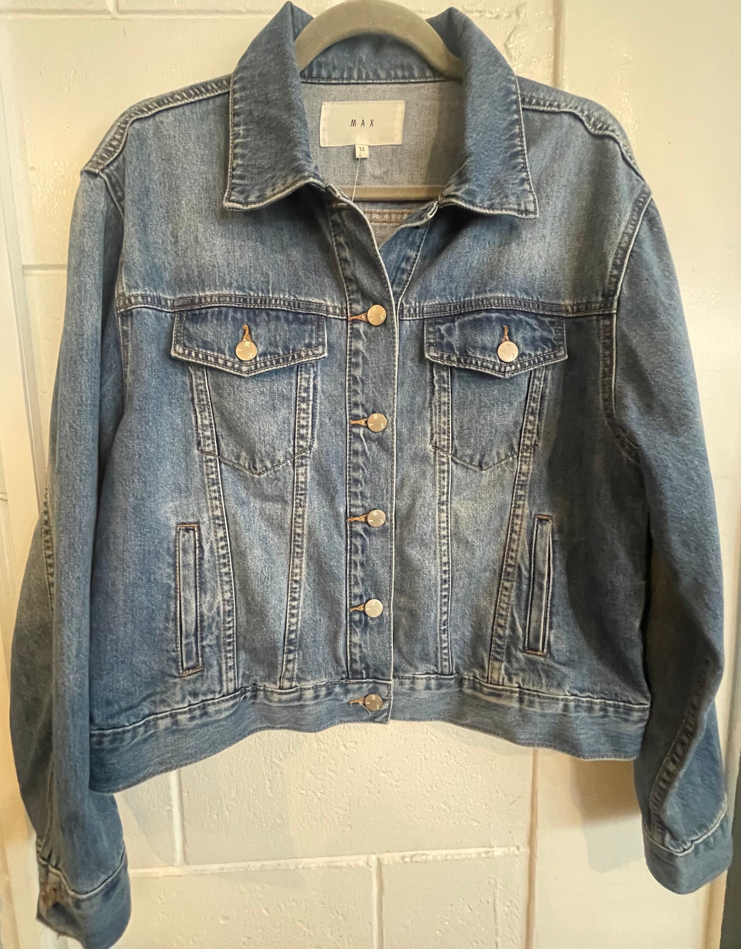MAX Denim Jacket Size 12