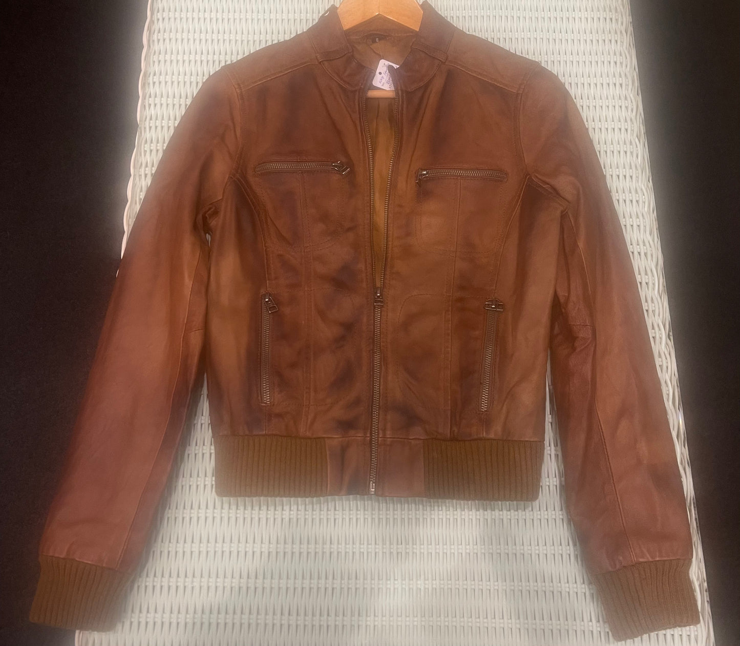 Vintage Leather Jacket Size 6