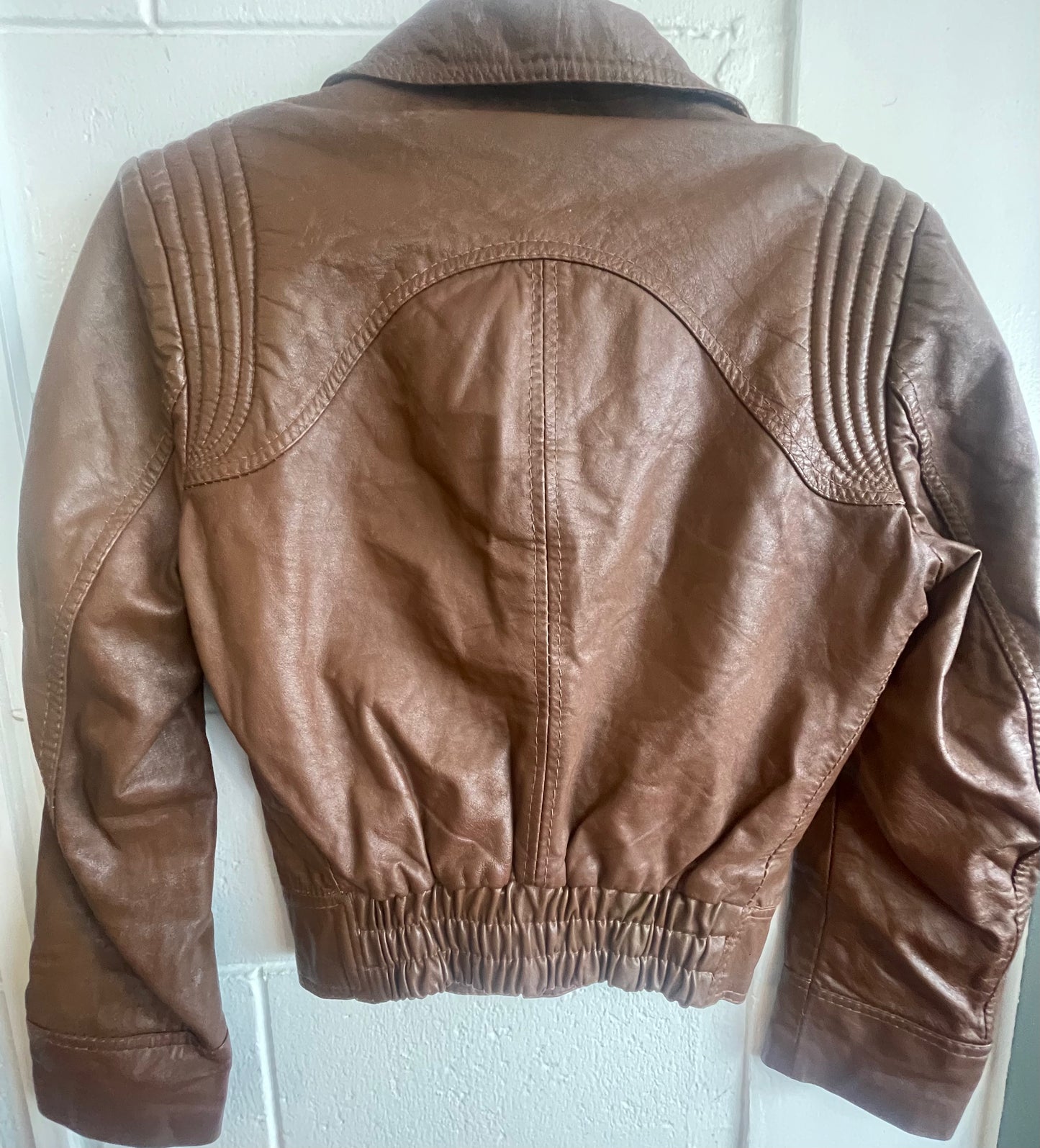 ZINALDI Leather Jacket Size 38