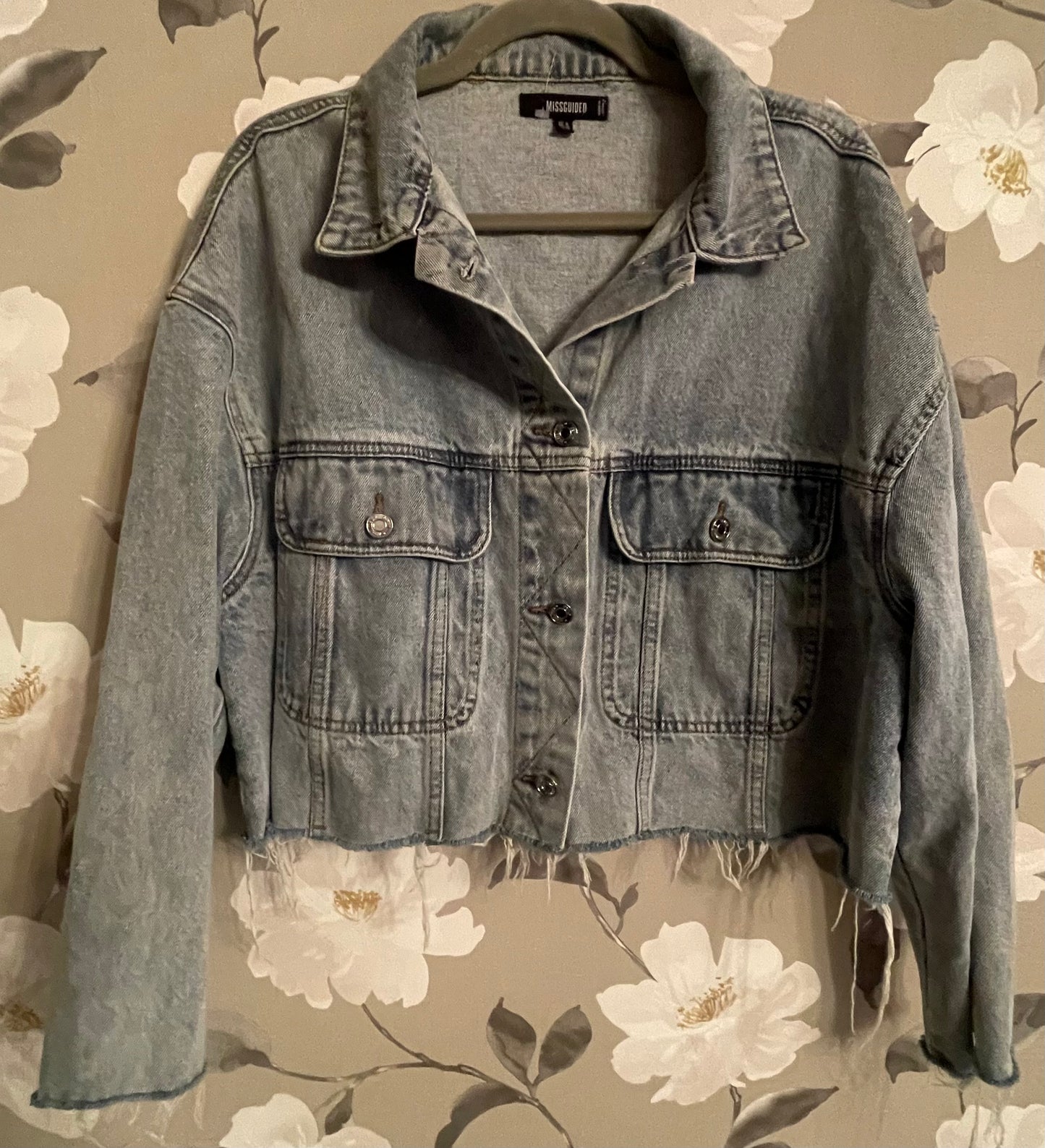 MISSGUIDED Denim Jacket Size UK8