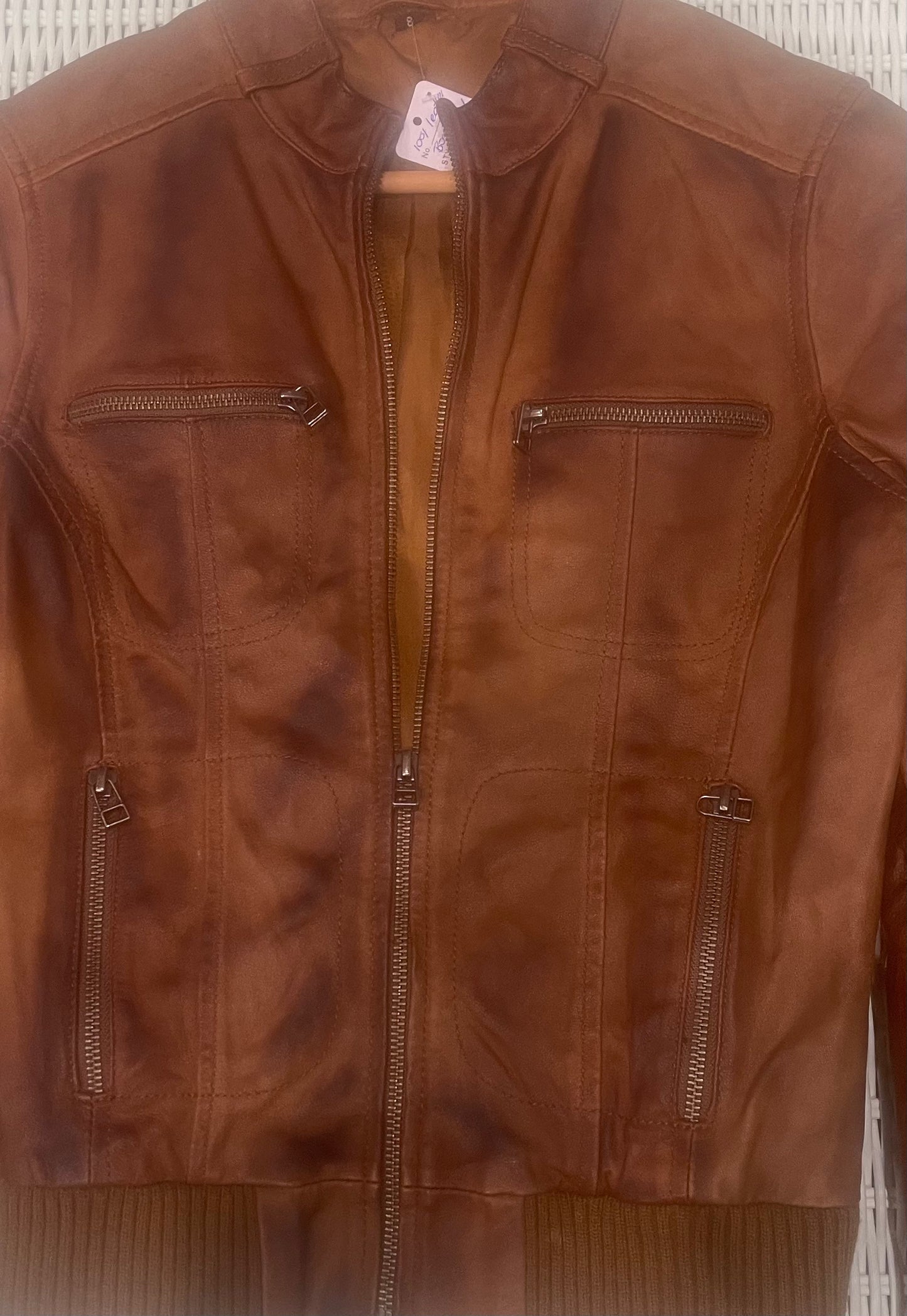 Vintage Leather Jacket Size 6