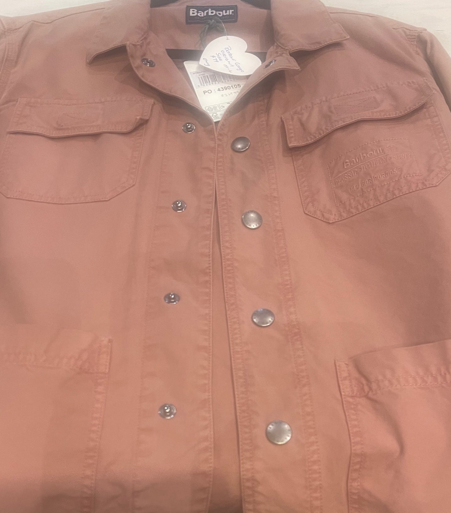 BARBOUR Cargo Overshirt Size 14