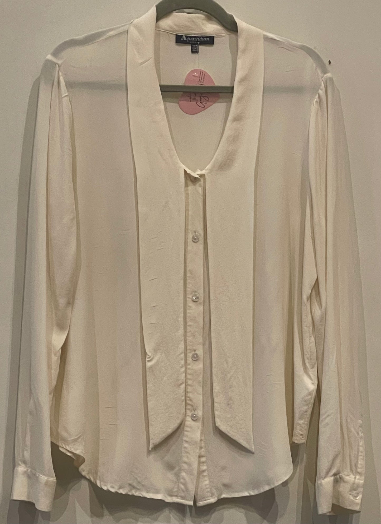 AQUASCUTUM Silk Shirt Size UK16