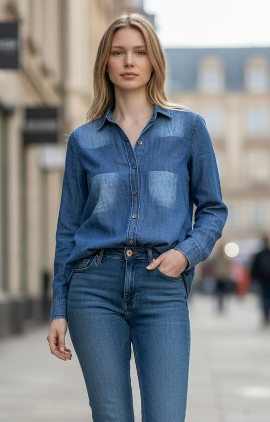RED AUTHENTIC 1999 Denim Shirt Size S