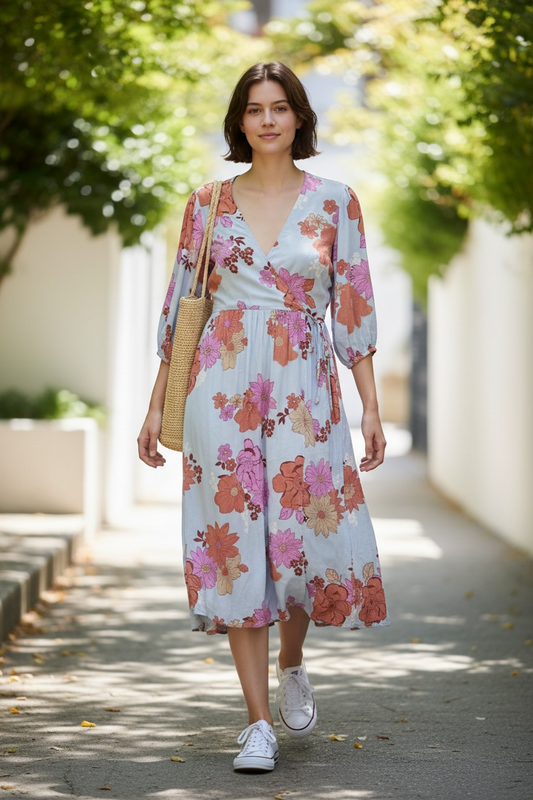 ELM Wrap Dress Size M