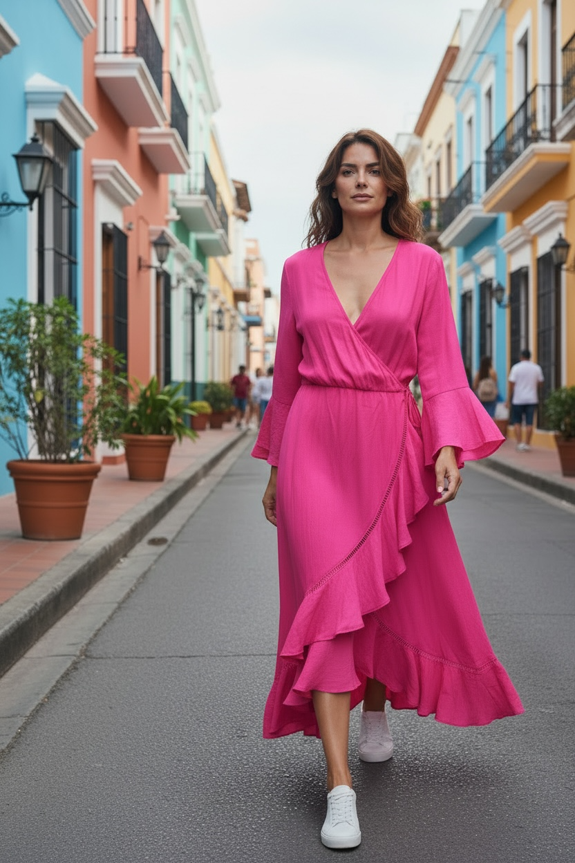 AUGUSTINE Wrap Dress Size M