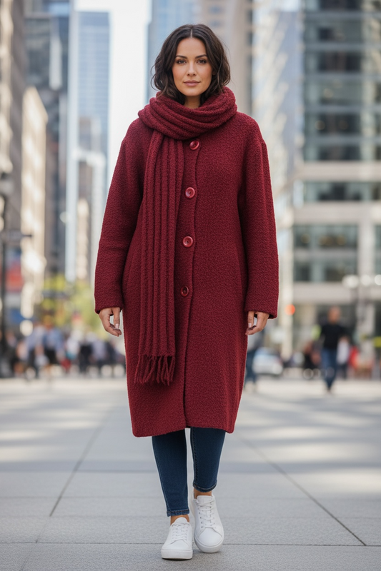 KNITWELL Cardi Scarf Combo Size S