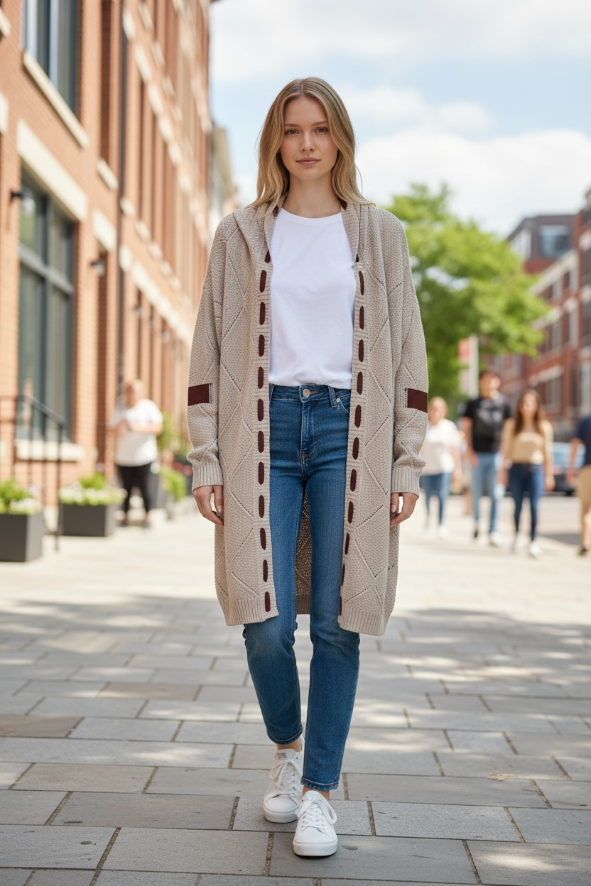 UNKNOWN Label Cardigan Size L