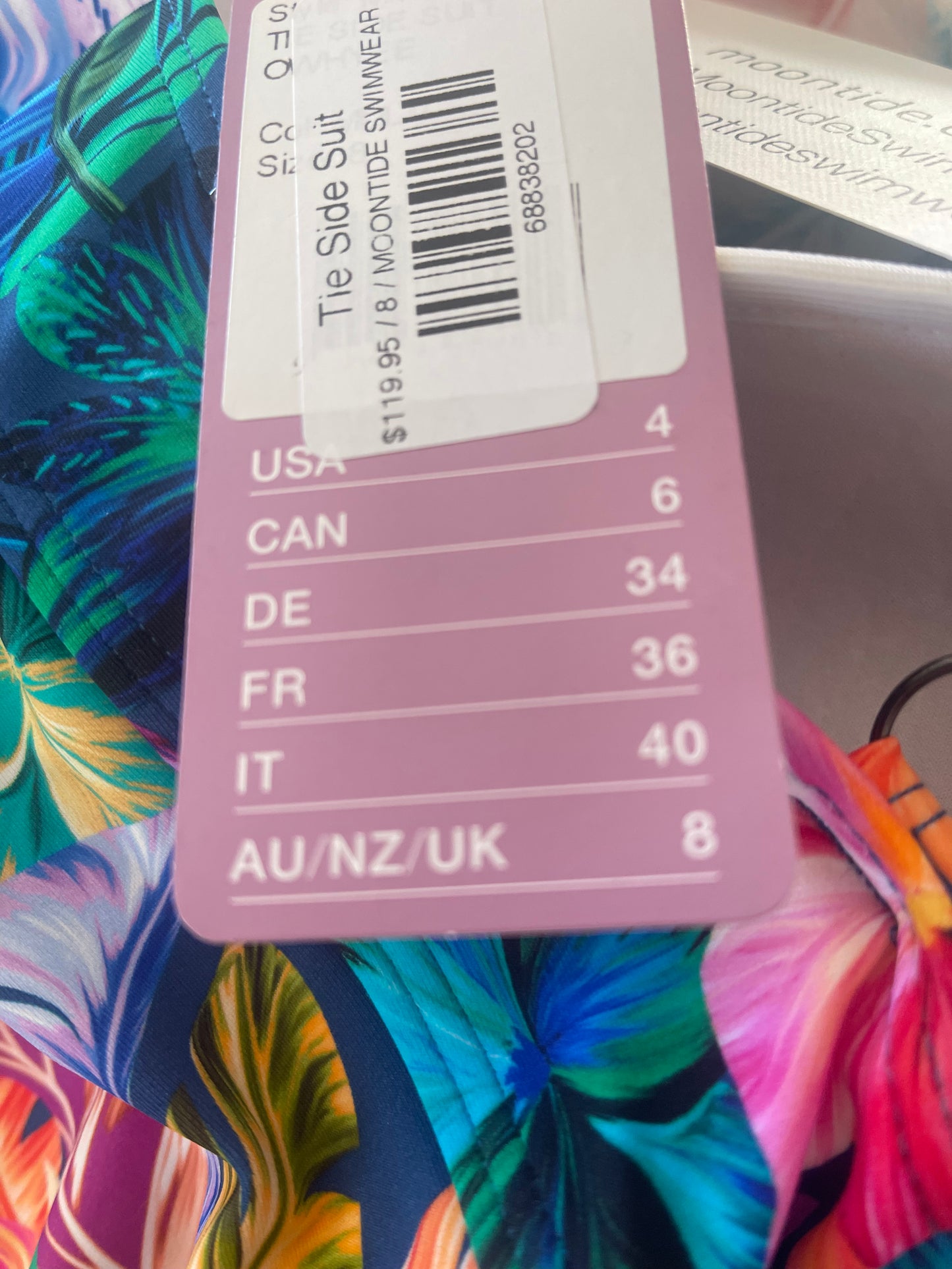 MOONTIDE Bathing Suit Size 8