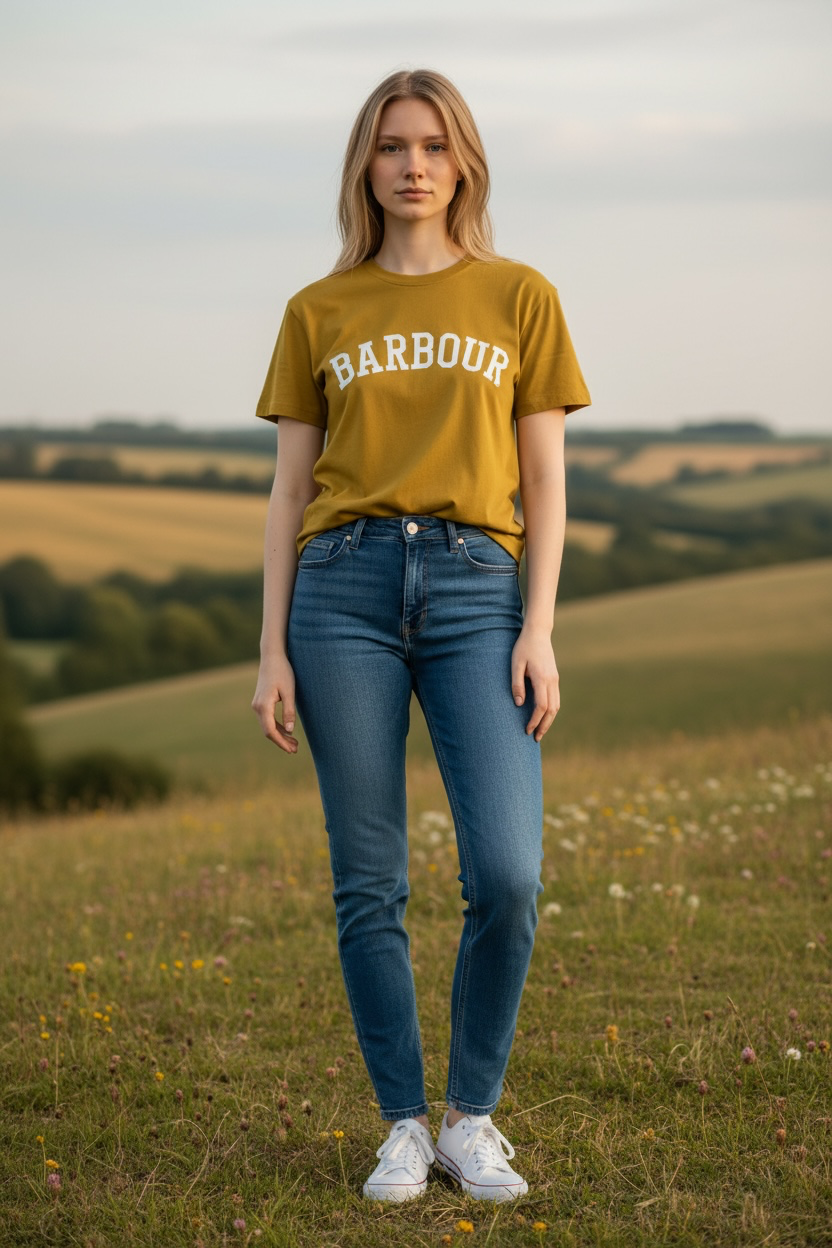 BARBOUR Tee Size 10