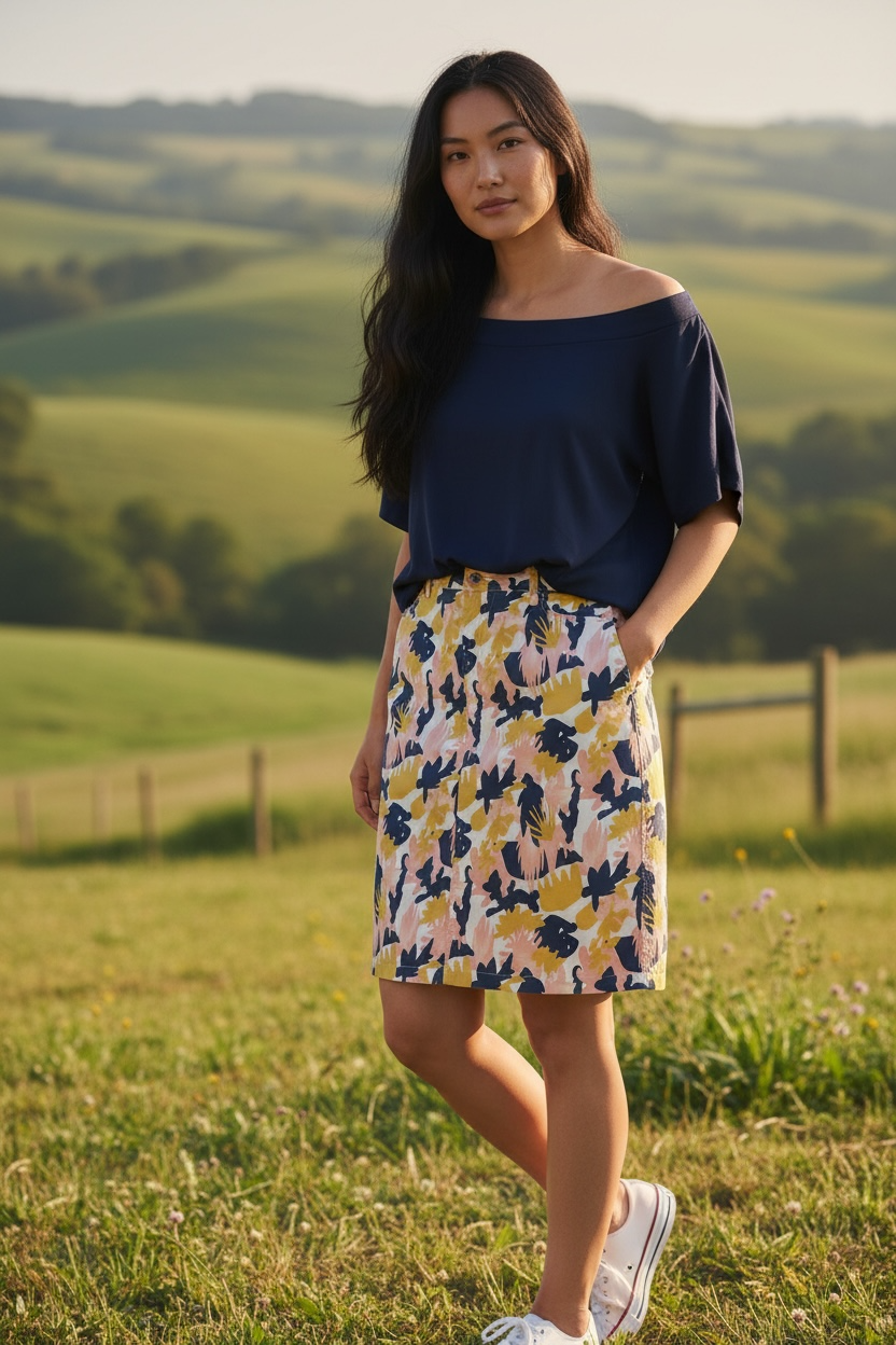 VASSALLI Cotton Skirt Size 14 $29