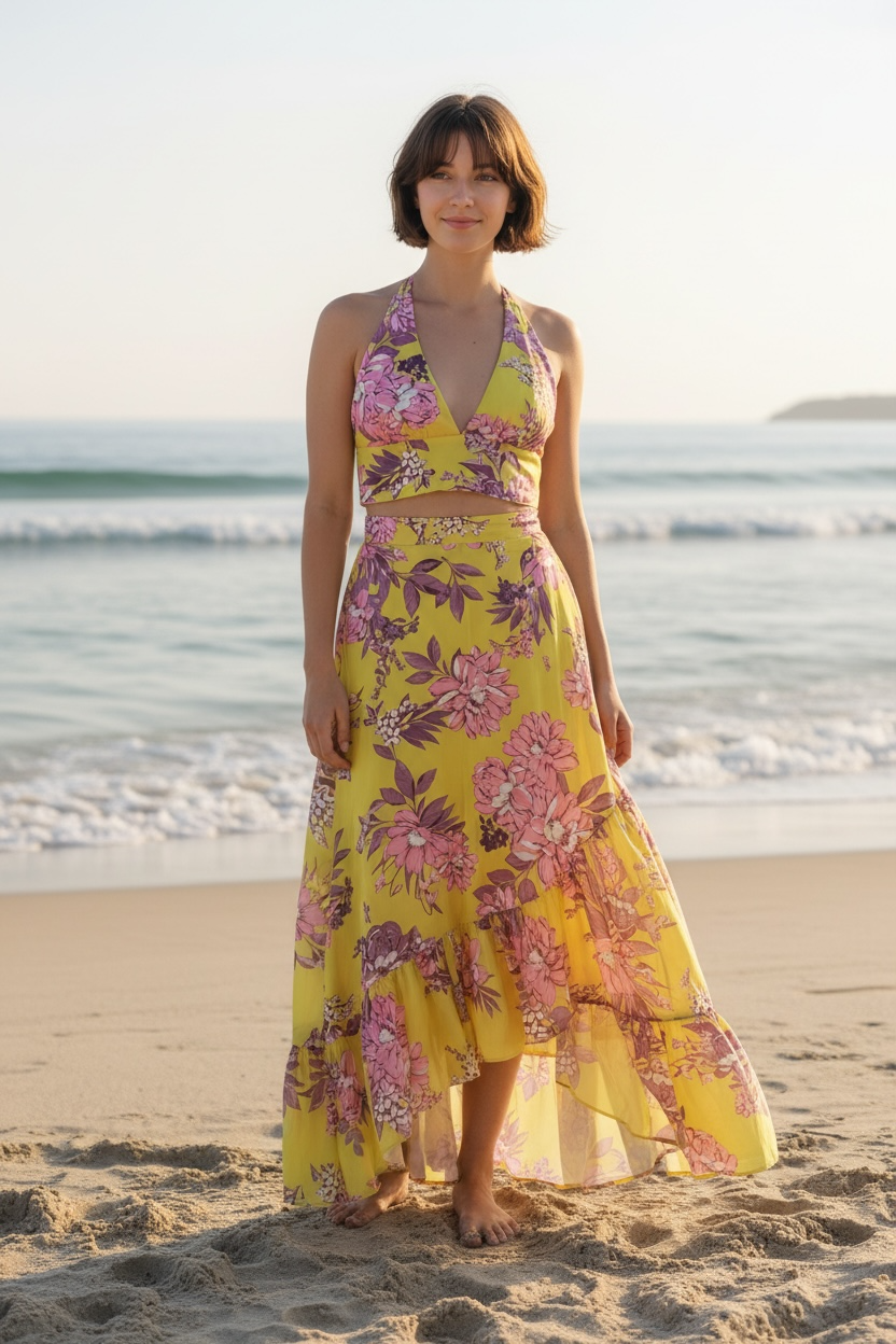 AUGUSTINE Top & Skirt Combo Size S