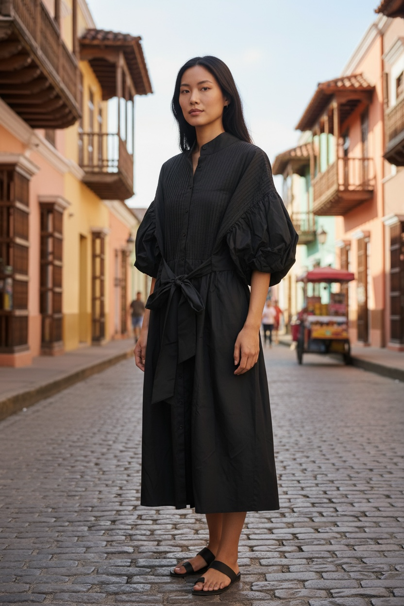 MARIELLE ALMELO Cotton Dress Size S/M