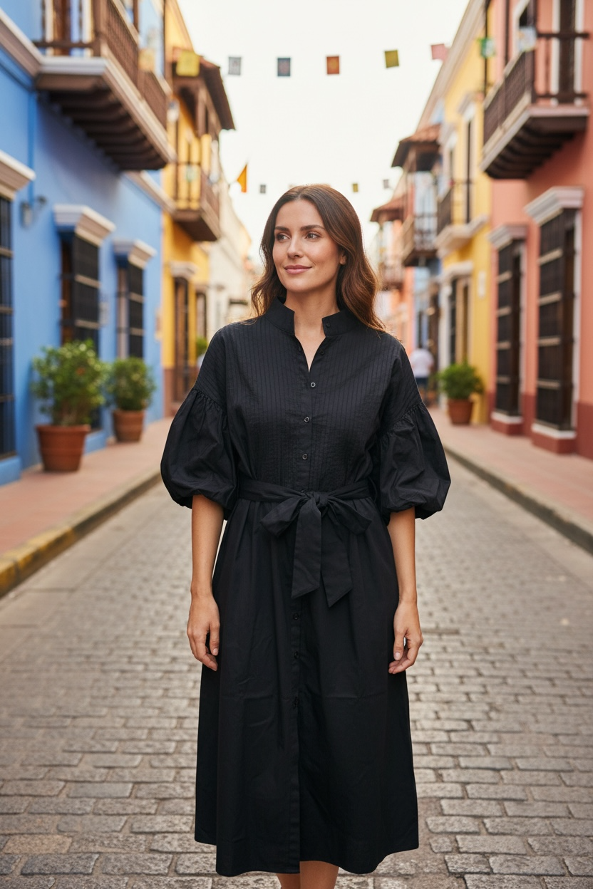 MARIELLE ALMELO Cotton Dress Size S/M